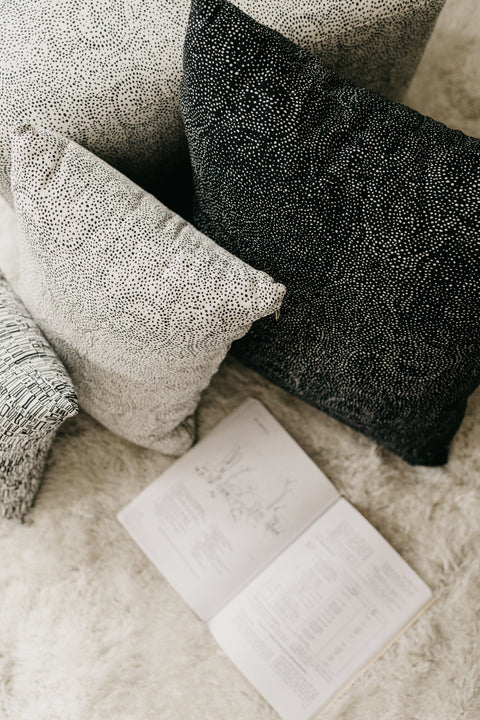 Contemporary Graphic Accent Throw Pillow with Removable Cover