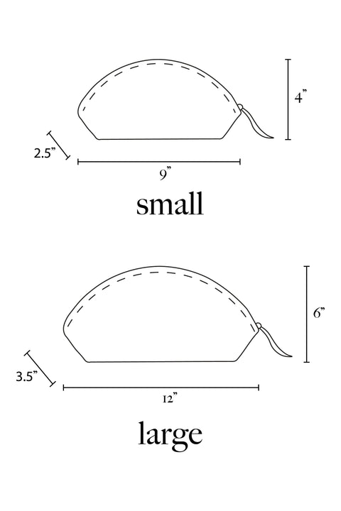 Floral Embossed Handmade Leather Pouch with Zipper Closure