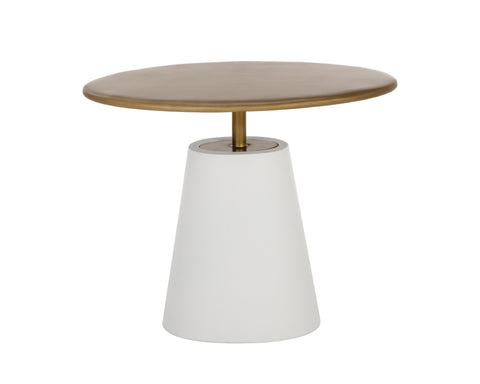 Sunpan Space Saving Modern Oval Drum Accent Table