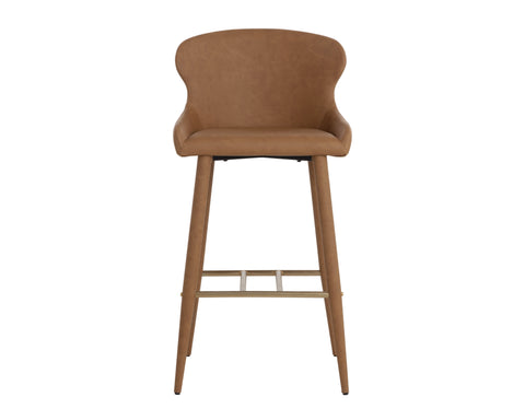 Timeless Minimalist Modern Barrel Upholstered Bar Stool