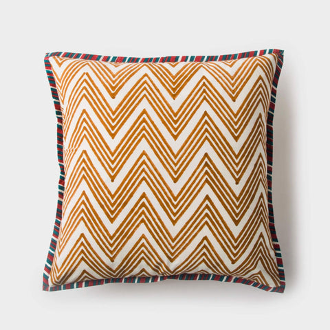 Artful Traditionalist Bohemian Tie Square Pillow Cover
