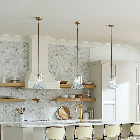 Cala Ambient Modern Bell Art Glass Pendant Light