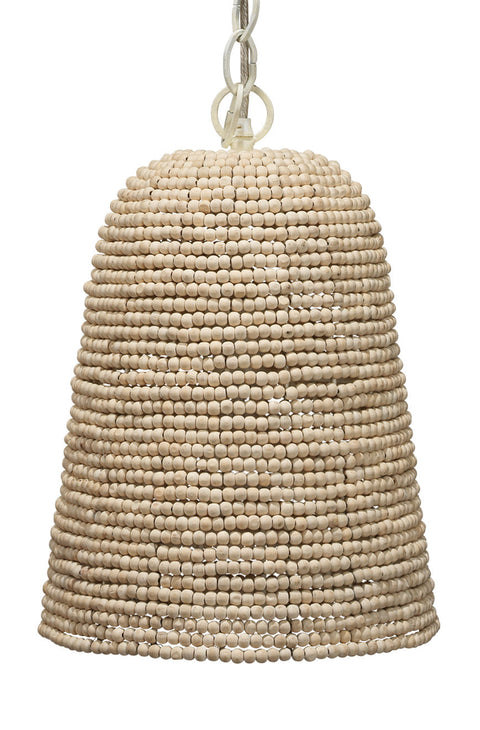 Canal Coastal Pendant Light with Beads and Bell Shape