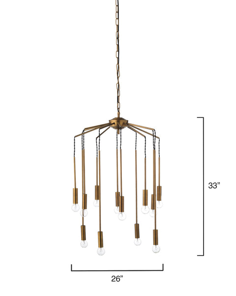Cascade Accent Modern Tiered Chandelier Ceiling Light
