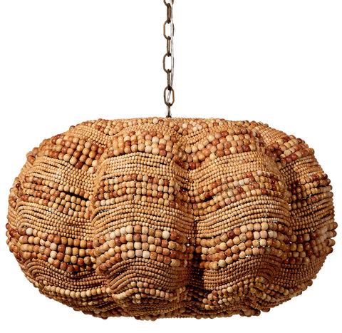 Accent Clamshell Bohemian Woven Chandelier Ceiling Light