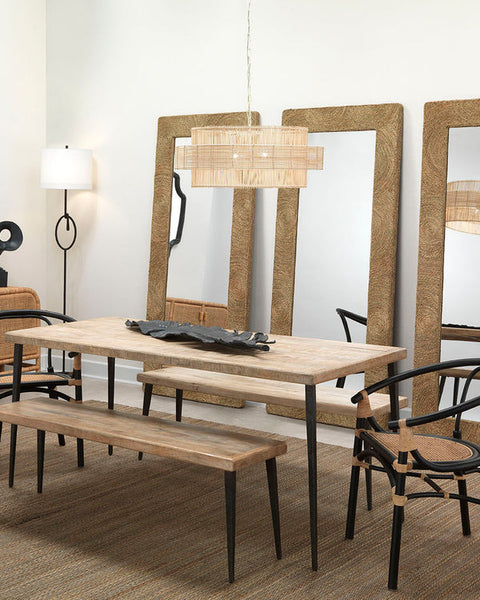 Accent Concentric Coastal Handcrafted Drum Pendant Light