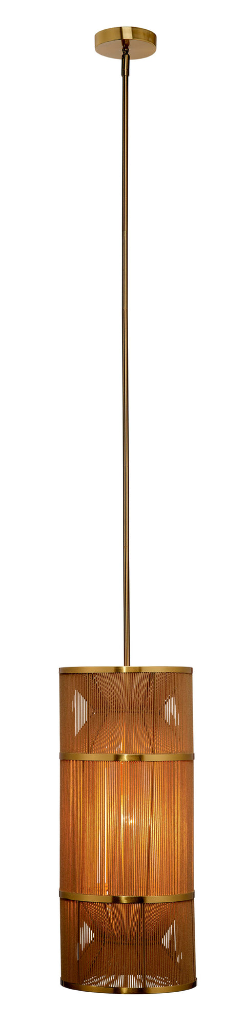 Congruent Coastal Pendant Light with Handcrafted Cylinder Design