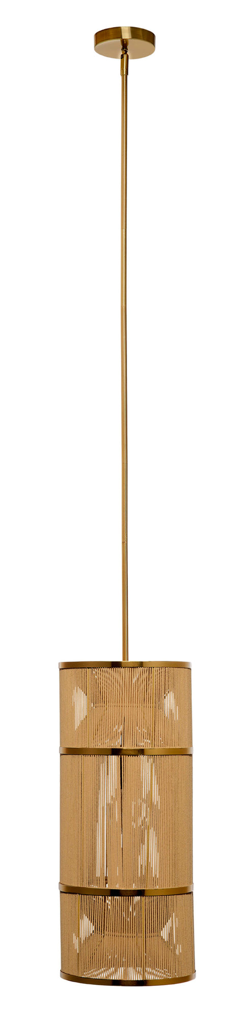 Congruent Coastal Pendant Light with Handcrafted Cylinder Design