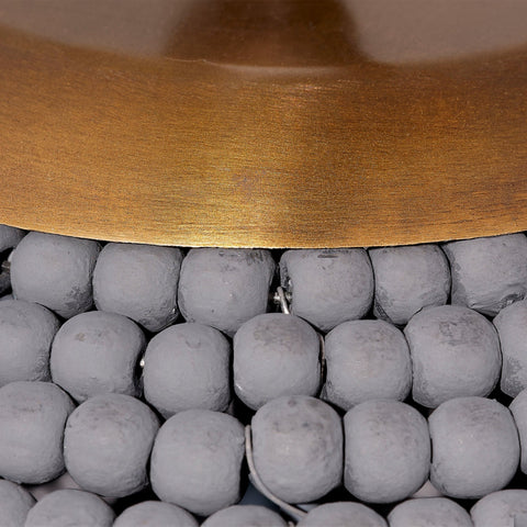 Bohemian Creekside Bell Pendant Light with Beads