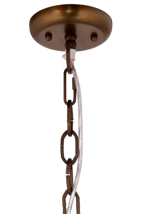 Bohemian Creekside Bell Pendant Light with Beads