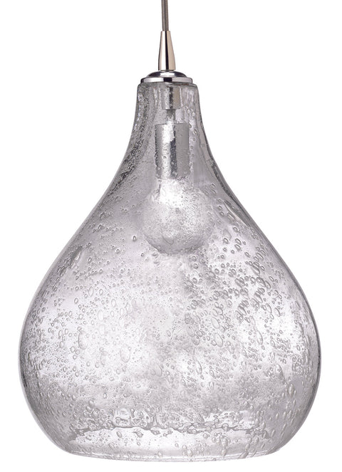 Ambient Modern Art Glass Pendant Light with Beveled Bell Shape