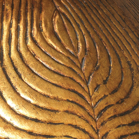 Lotus Accent Elegant Organic Carving Pendant Light