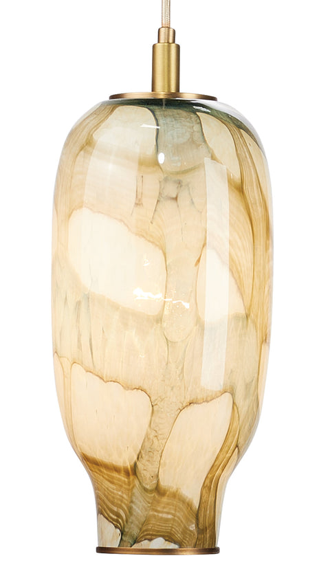 Helen Organic Art Glass Handcrafted Pendant Light