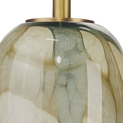 Helen Organic Art Glass Handcrafted Pendant Light