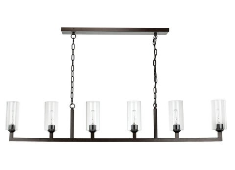 Ambient Modern Chandelier in Bronze for Contemporary Spaces