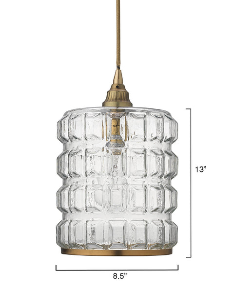 Madison Ambient Mid Century Beveled Pendant Light
