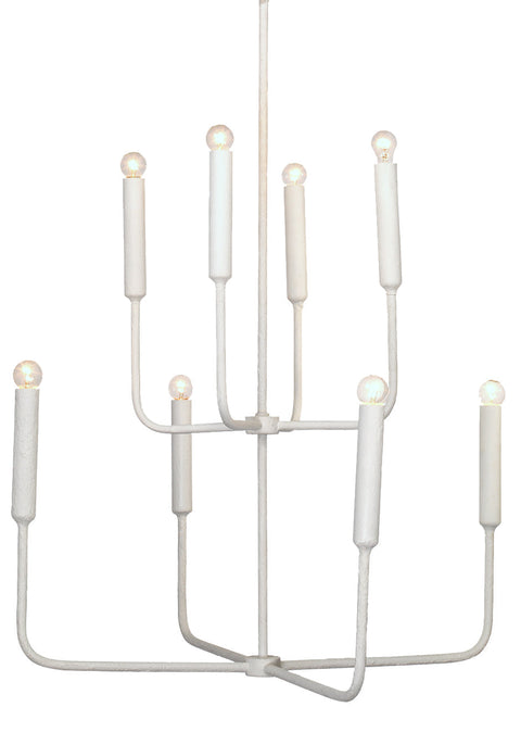Ambient Modern Candelabra Chandelier with Two-tier Design