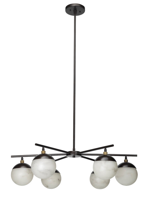 Metro Accent Mid Century Sputnik Chandelier Ceiling Light