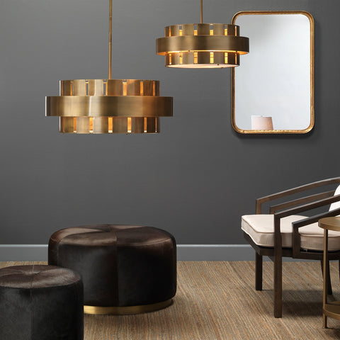Orbit Ambient Tiered Drum Chandelier for Modern Elegance