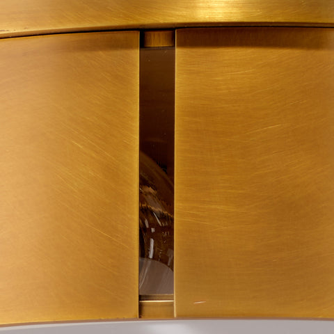 Orbit Ambient Mid Century Drum Flush Mount Ceiling Light