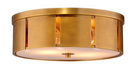 Orbit Ambient Mid Century Drum Flush Mount Ceiling Light