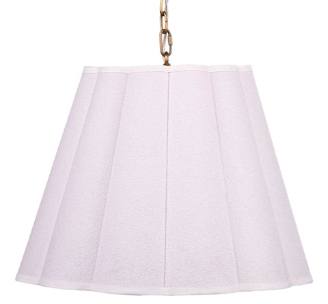 Ambient Conical Pendant Light with Scallop Trim Contemporary Style