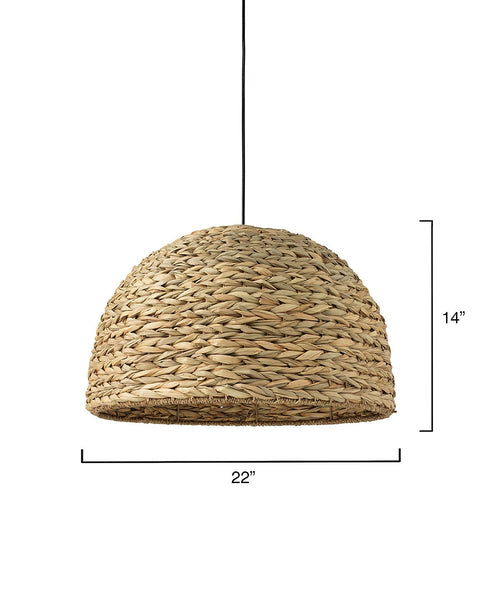Shoreline Coastal Ambient Pendant Light Handcrafted Bowl Design