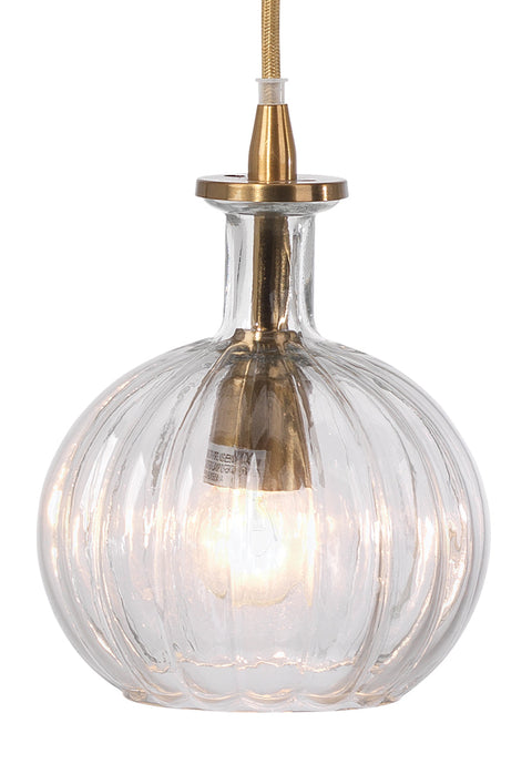 Sophia Accent Vintage Fluted Bowl Pendant Light
