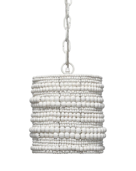 Accent Handcrafted Cylinder Pendant Light with Beads Bohemian Style
