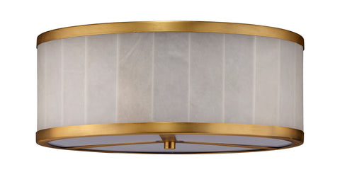 Upsala Ambient Modern Handcrafted Drum Flush Mount Ceiling Light