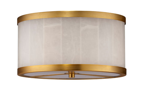 Upsala Ambient Handcrafted Drum Flush Mount Ceiling Light