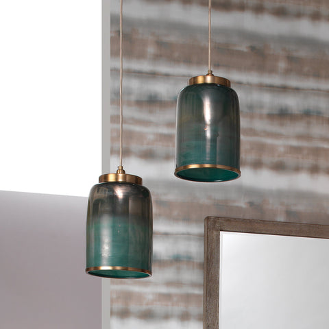 Modern Vapor Accent Pendant Light with Cylinder Design