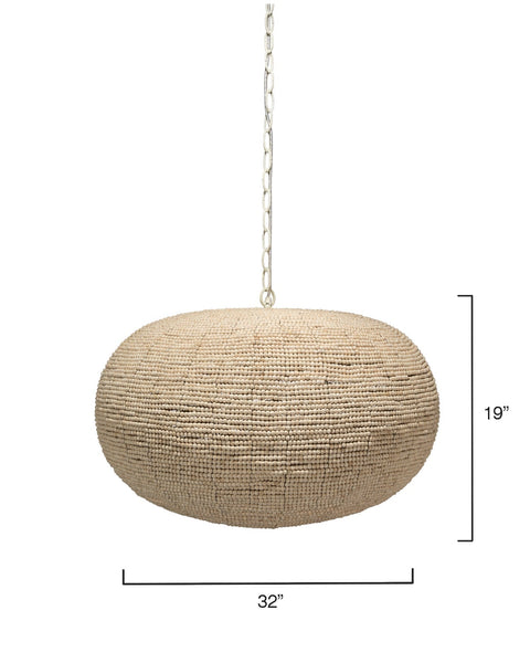 Whirlpool Oval Beads Coastal Pendant Light