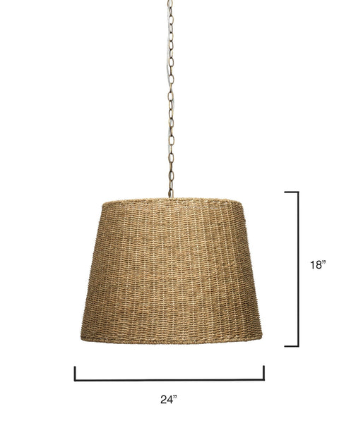 Willow Ambient Organic Drum Chandelier Ceiling Light