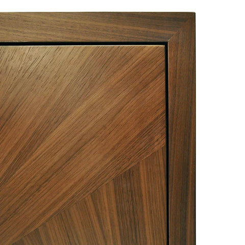 Emory Modern Radial Accent Cabinet with Pull Handles