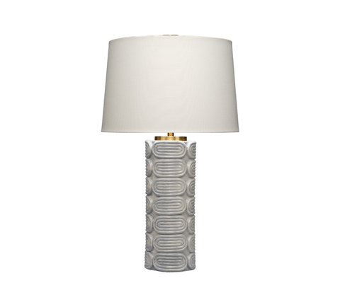 Wright Table Lamp in Light Blue Reactive Glaze