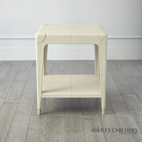 Global Views Timeless Minimalist Square Contemporary End Table