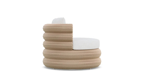 Outdoor Living & Garden Modern Armless Club Lounge Chair