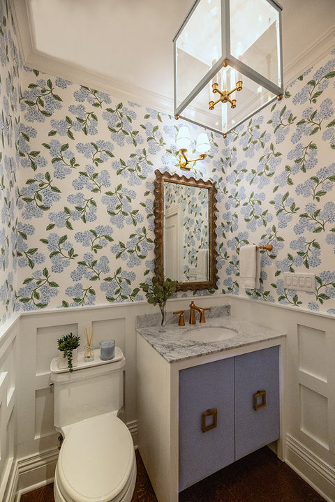 Worlds Away April Contemporary Marble Bathroom Vanity