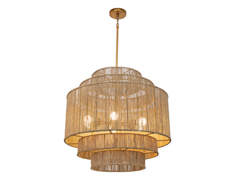 Alyssa Bohemian Tiered Drum Chandelier Ceiling Light