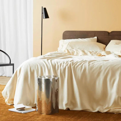 Minimalist Organic Solid Duvet Cover