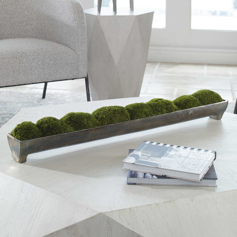 Uttermost Realistic Moss Centerpiece for Contemporary Decor