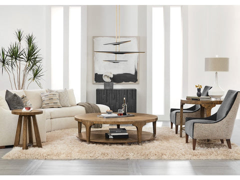 Hooker Furniture Chapman Center Contemporary Curved Accent Table - 36 W