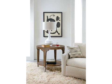 Hooker Furniture Chapman Center Contemporary Curved Accent Table - 36 W