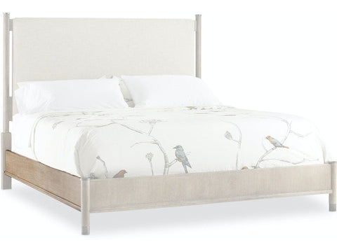 Hooker Furniture Contemporary Low Profile Upholstered Panel Bed - Queen - Queen