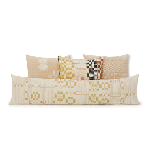 Powered by People Artful Traditionalist Handwoven Scandinavian Rectangle Pillow Cover - 12 x 48