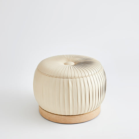 Space Saving Modern Upholstered Pouf Ottoman