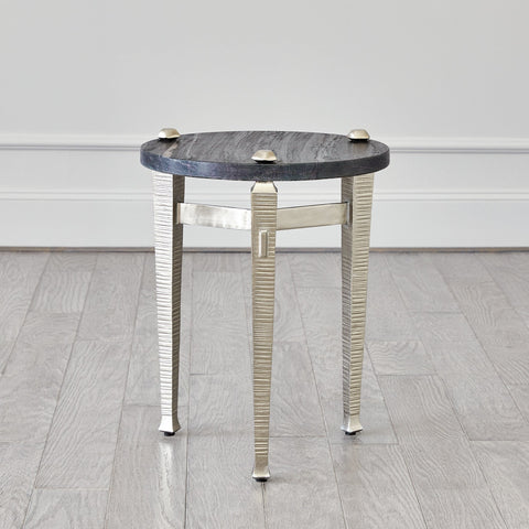 Global Views Timeless Minimalist Roman Round Drink Table
