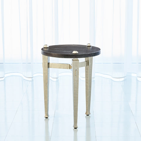 Global Views Timeless Minimalist Roman Round Drink Table