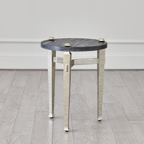 Global Views Timeless Minimalist Roman Round Drink Table